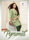 Fly Free Pyramid Heavy Latest Fancy Handloom Designer Emboridery Cotton Kurti With Pant Collection